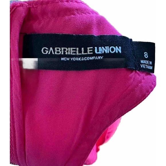 Gabrielle Union New York‎ and Company Women Pink Sleeveless Blouse 8 - Picture 4 of 7
